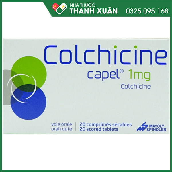 Thuốc Colchicine Capel 1mg - giải pháp cho người bị Gout.